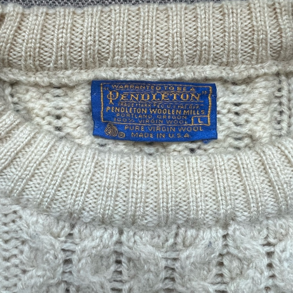 Pendleton Men's Crewneck Sweater in Beige - Picture 2 of 6